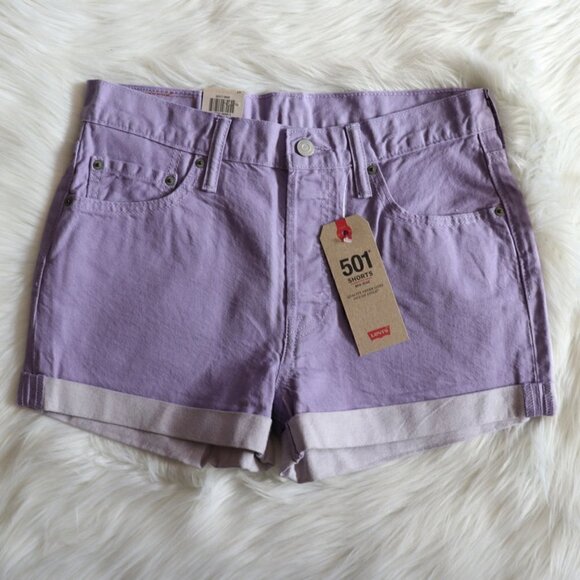 Levi's Pants - NEW Levi's Denim Shorts 501 Purple Size 29